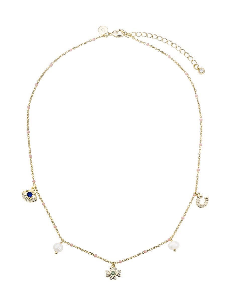 Collar Protección con acabado baño de oro 14 K 2