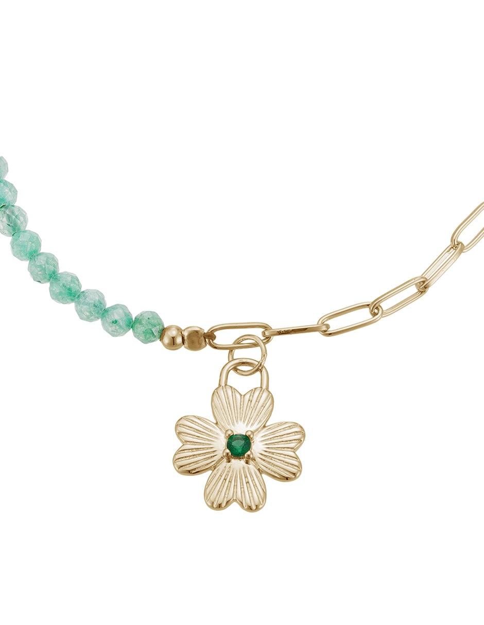 Pulsera con zirconia Golden Circonias acabado baño de oro 14 K 2