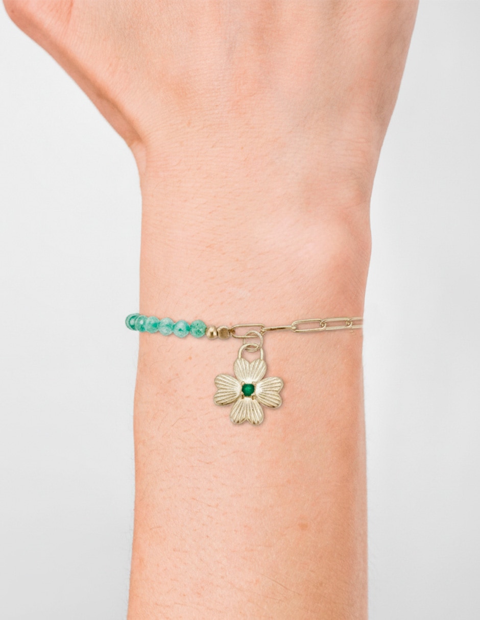 Pulsera con zirconia Golden Circonias acabado baño de oro 14 K 3