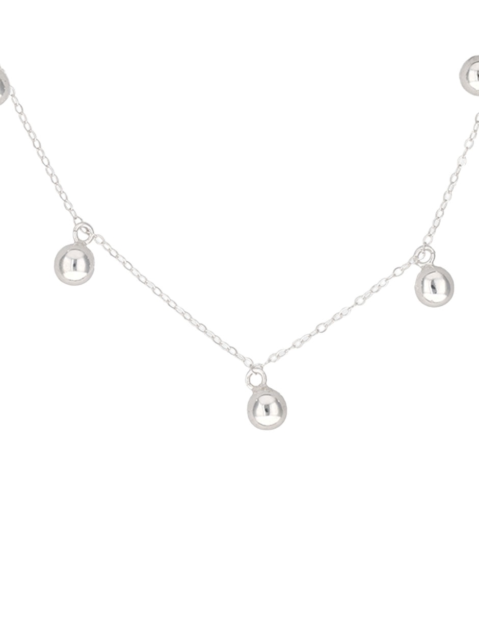 Collar circular de plata P 925