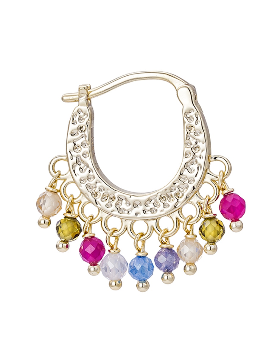 Aretes Golden con acabado baño de oro 14 K 2