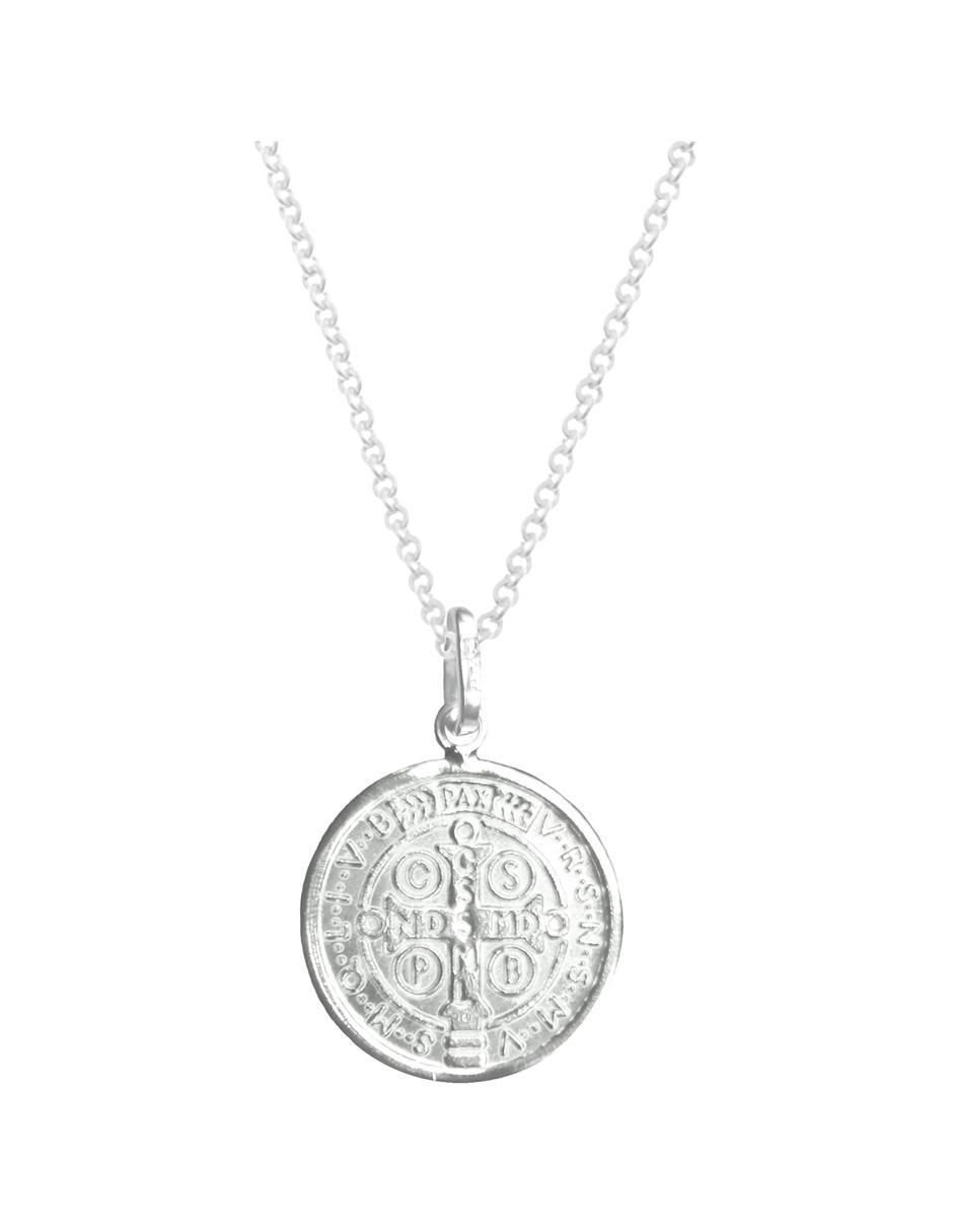 Collar con dije redondo Nube de plata P 925 2