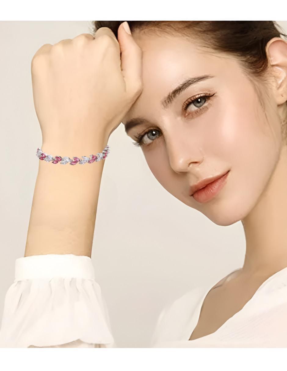 Pulsera con zirconia acabado brillante 4