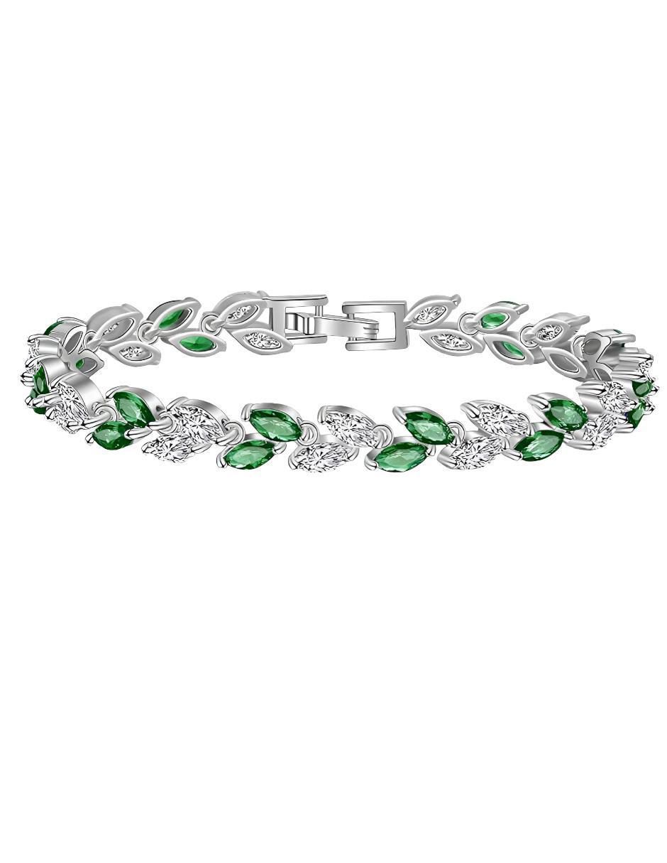 Pulsera con zirconia acabado brillante 2