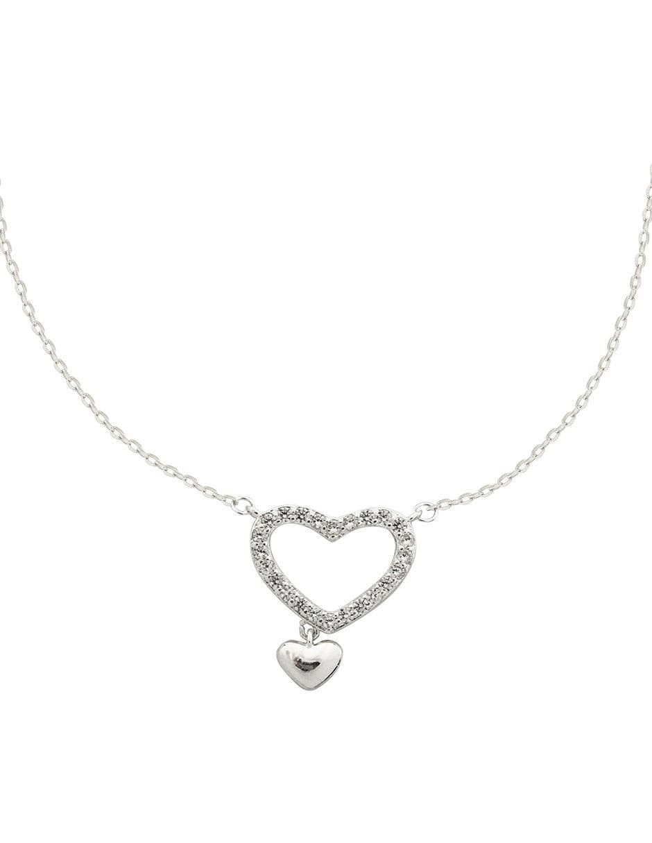 Gargantilla de corazón horoz de plata p 925