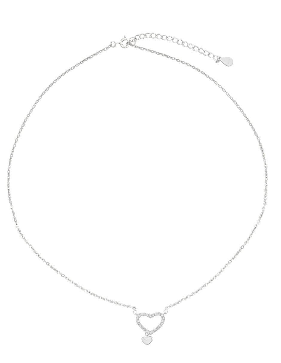 Gargantilla de corazón horoz de plata p 925