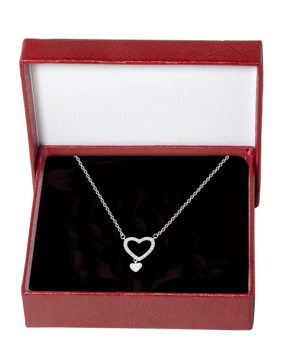 Gargantilla de corazón de plata p 925 Gargantilla de corazón de plata p 925