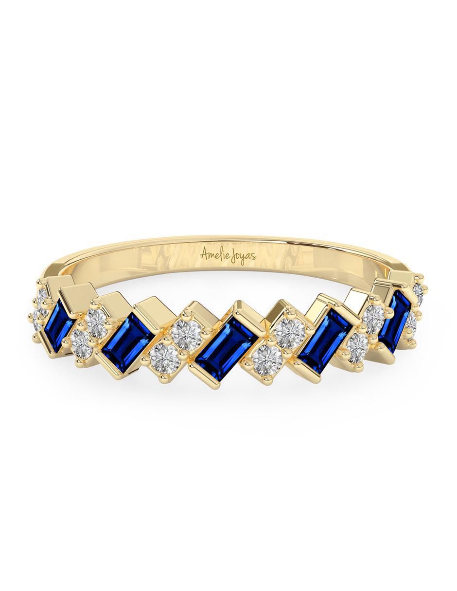 Anillo rectangular 10 k de oro pulido Anillo rectangular 10 k de oro pulido