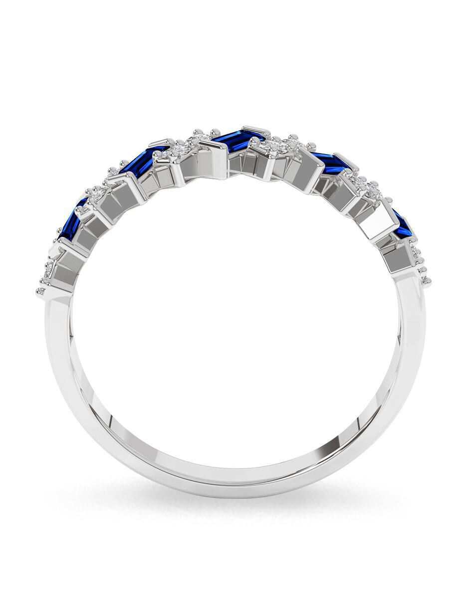 Anillo rectangular 10 k de oro pulido 4