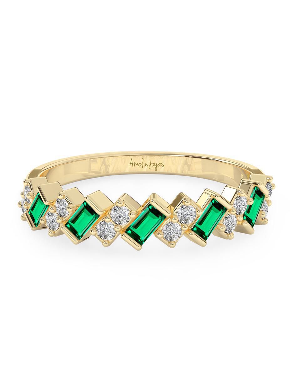 Churumbela rectangular 10 k de oro zirconia pulido Churumbela rectangular 10 k de oro zirconia pulido