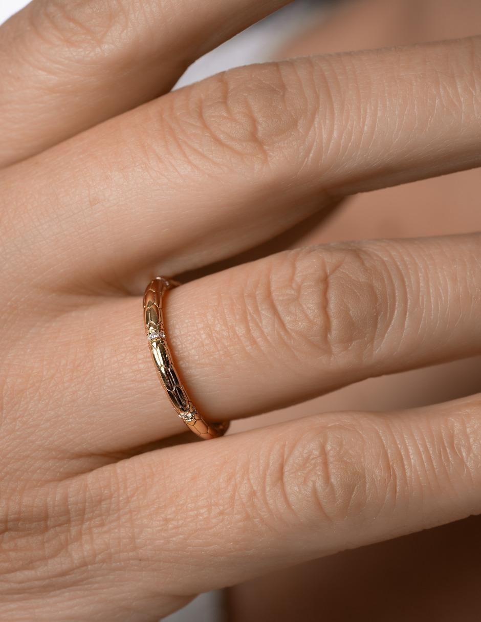 Anillo P 925 de plata zirconia chapa de oro