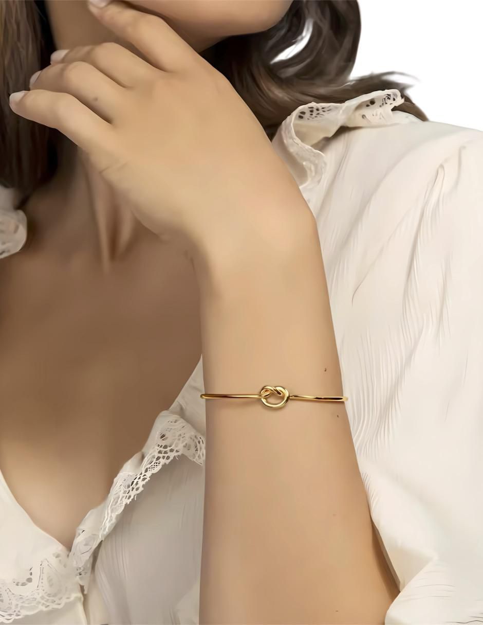 Brazalete 14 K acabado chapa de oro 3