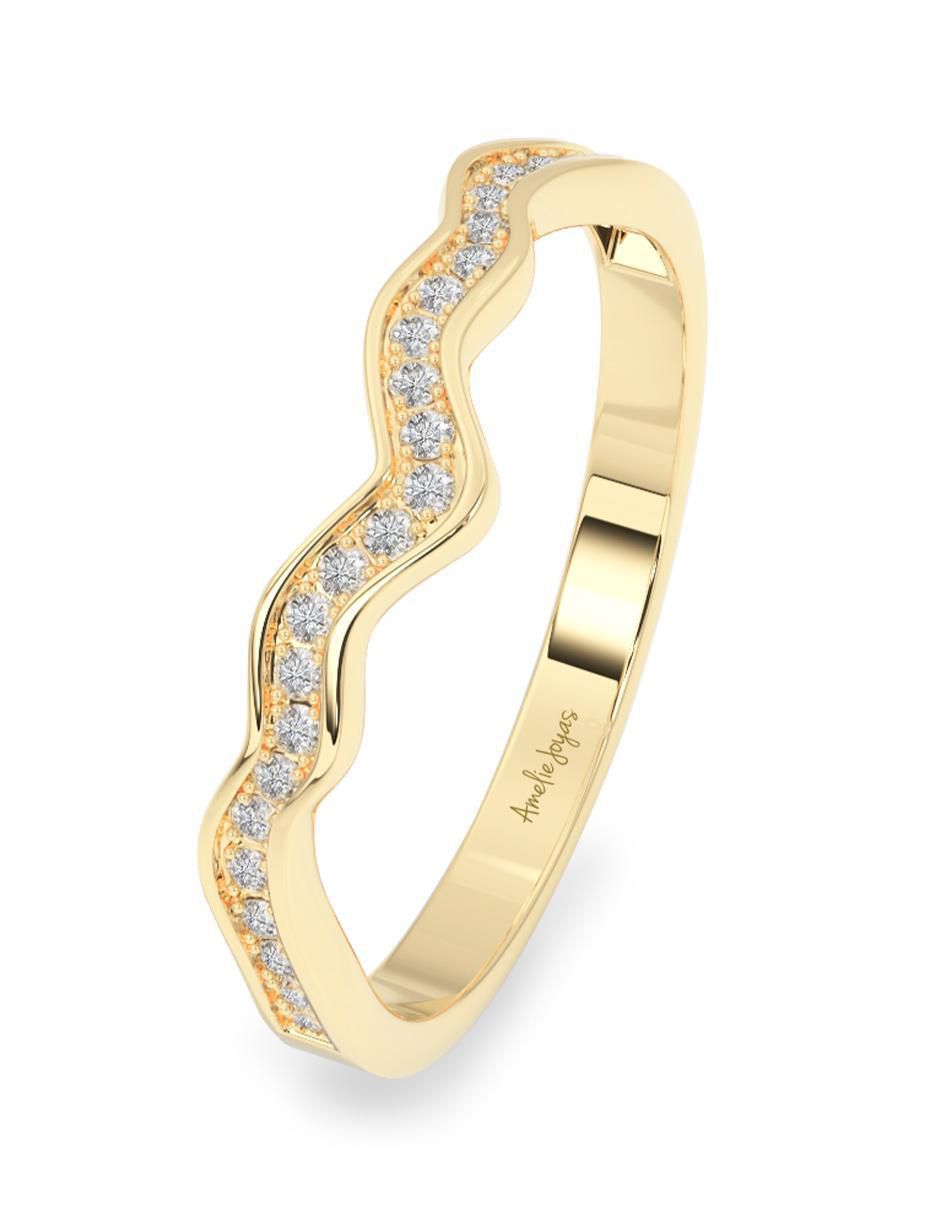 Churumbela 14 k de oro zirconia pulido 4