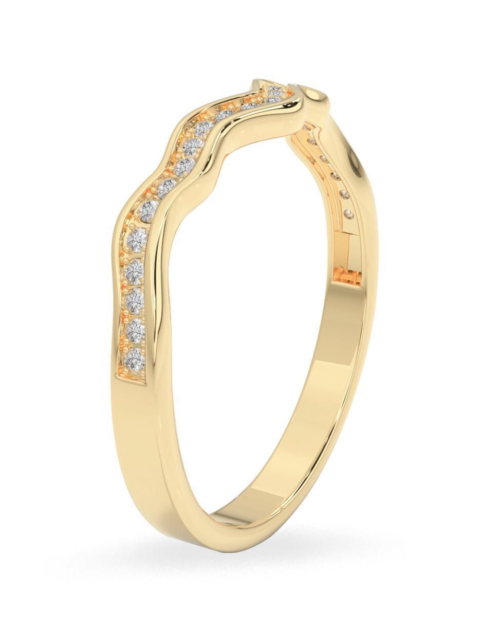 Churumbela 14 k de oro zirconia pulido 2