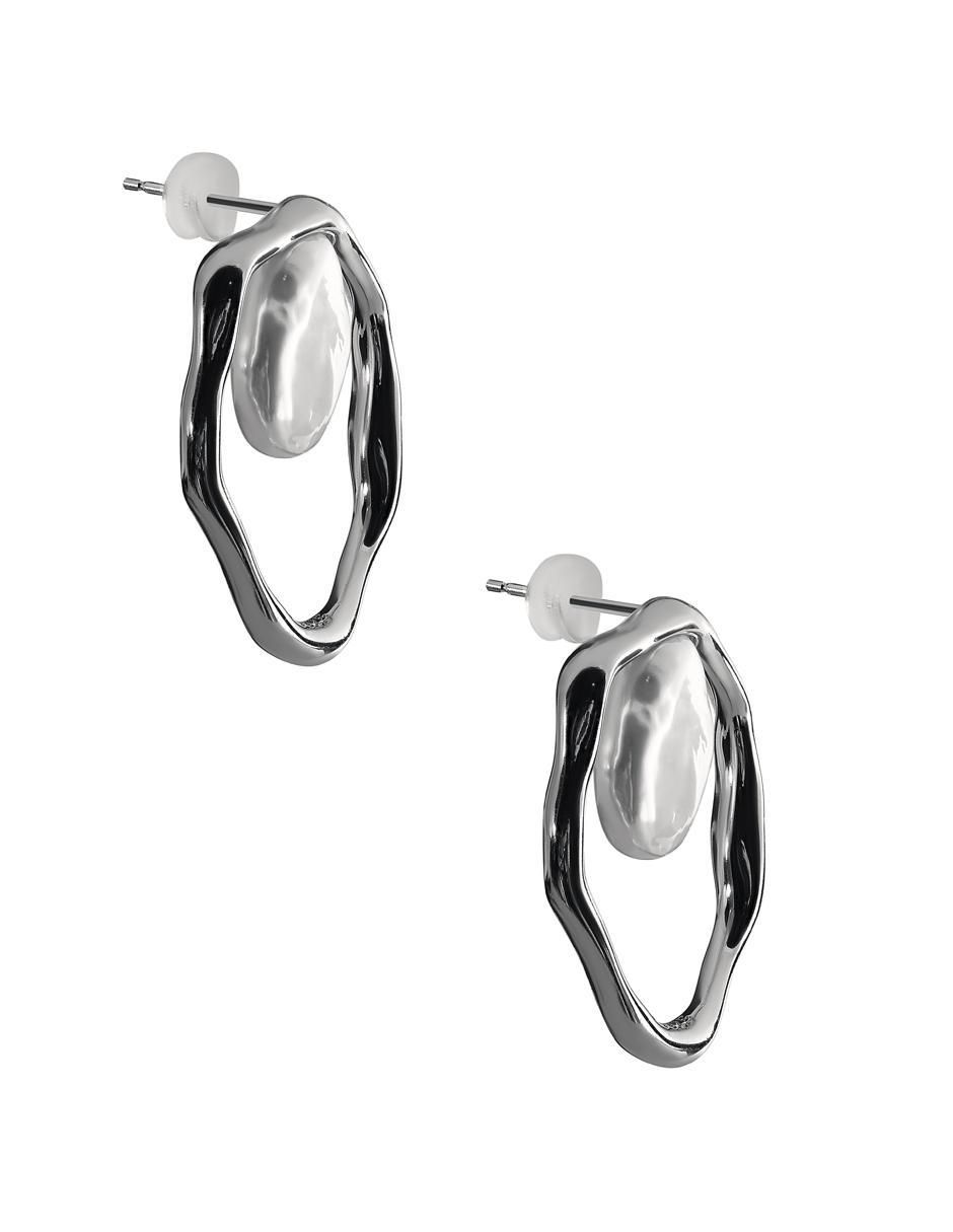 Aretes Gladkova Joyería de plata P 925 perla
