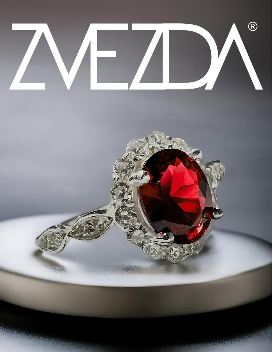 Anillo de oval Élan P 925 de plata circonita brillante 5