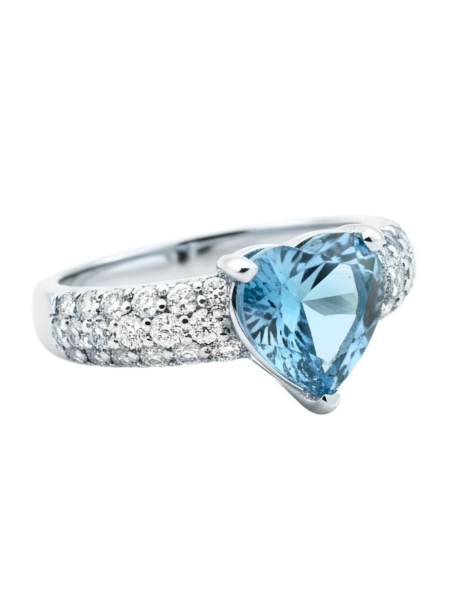 Anillo de corazón Élan P 925 de plata circonita brillante