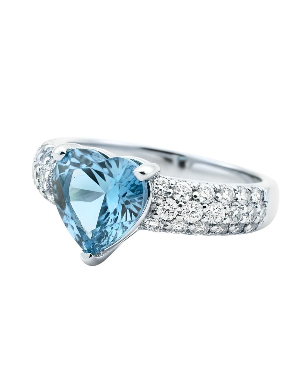 Anillo de corazón Élan P 925 de plata circonita brillante