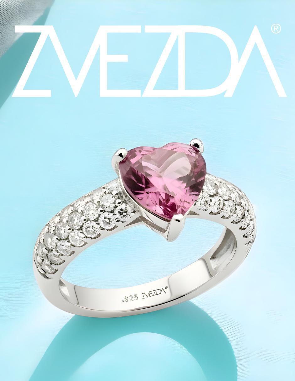 Anillo de corazón Élan P 925 de plata circonita brillante 5