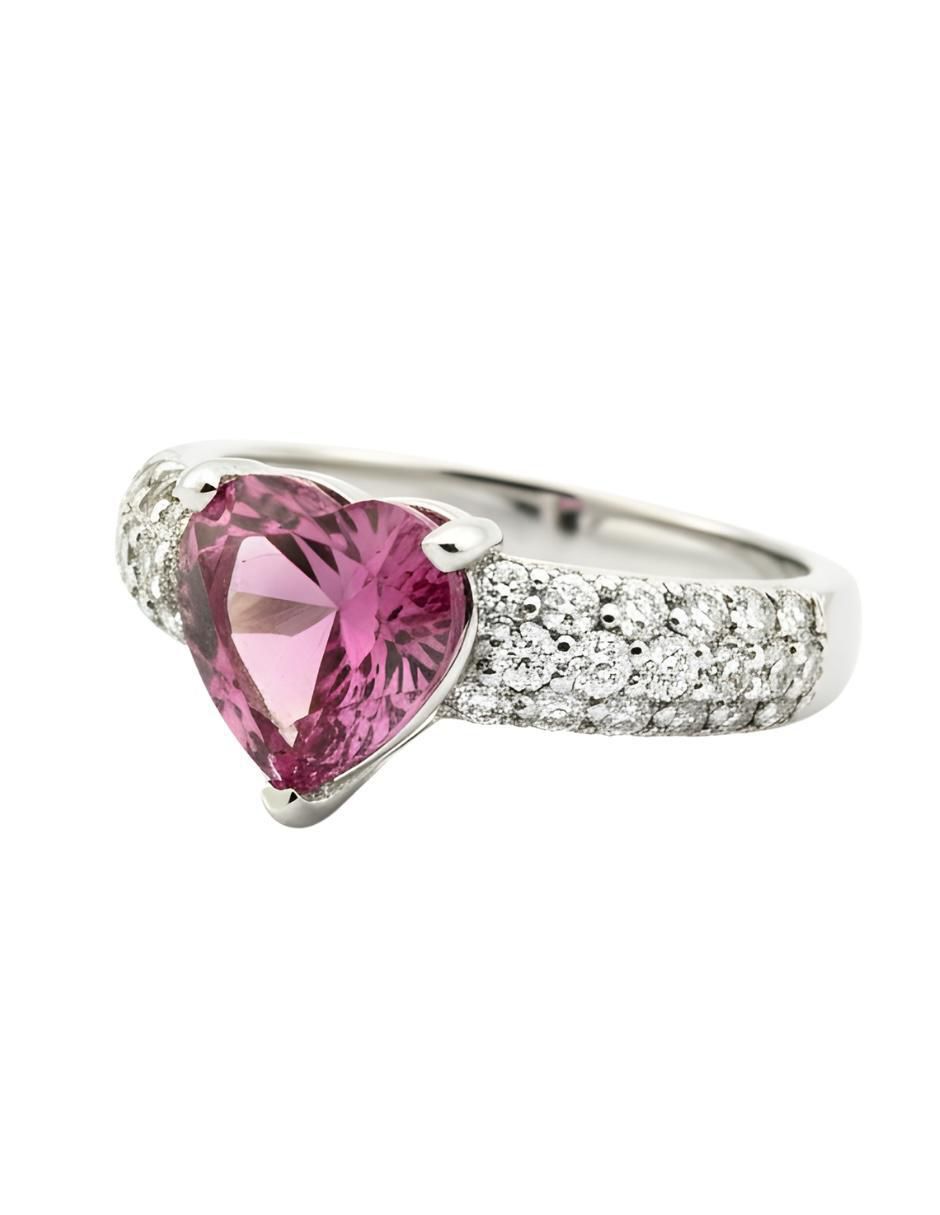 Anillo de corazón Élan P 925 de plata circonita brillante