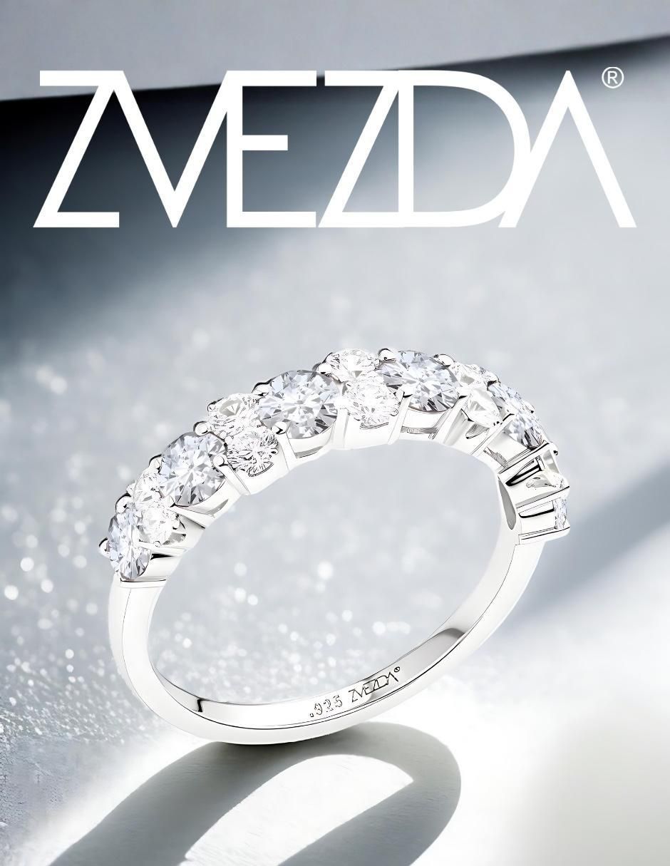 Anillo redondo Élan P 925 de plata circonita brillante 5