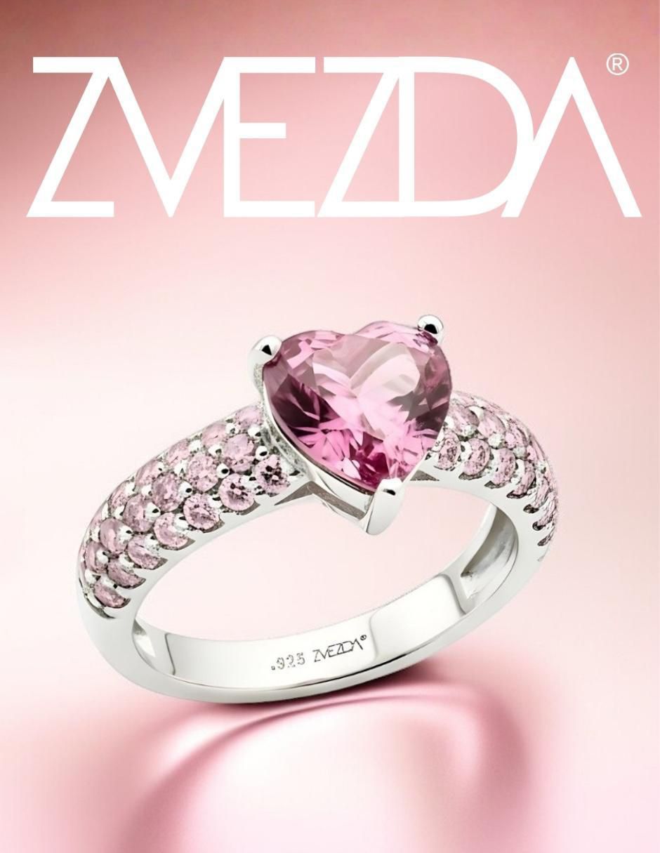 Anillo de corazón Élan P 925 de plata circonita brillante 5