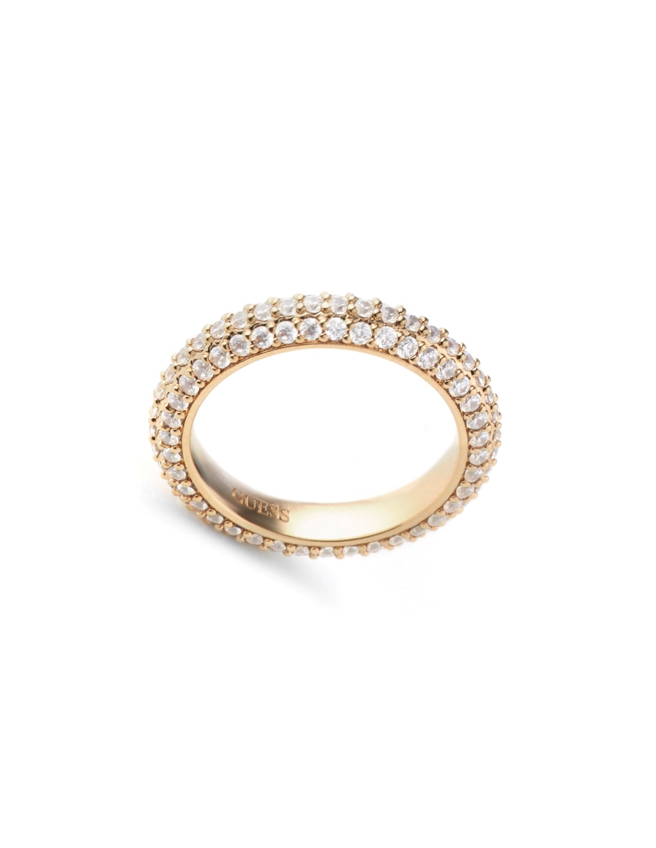 Anillo redondo Essenza circonita pavé