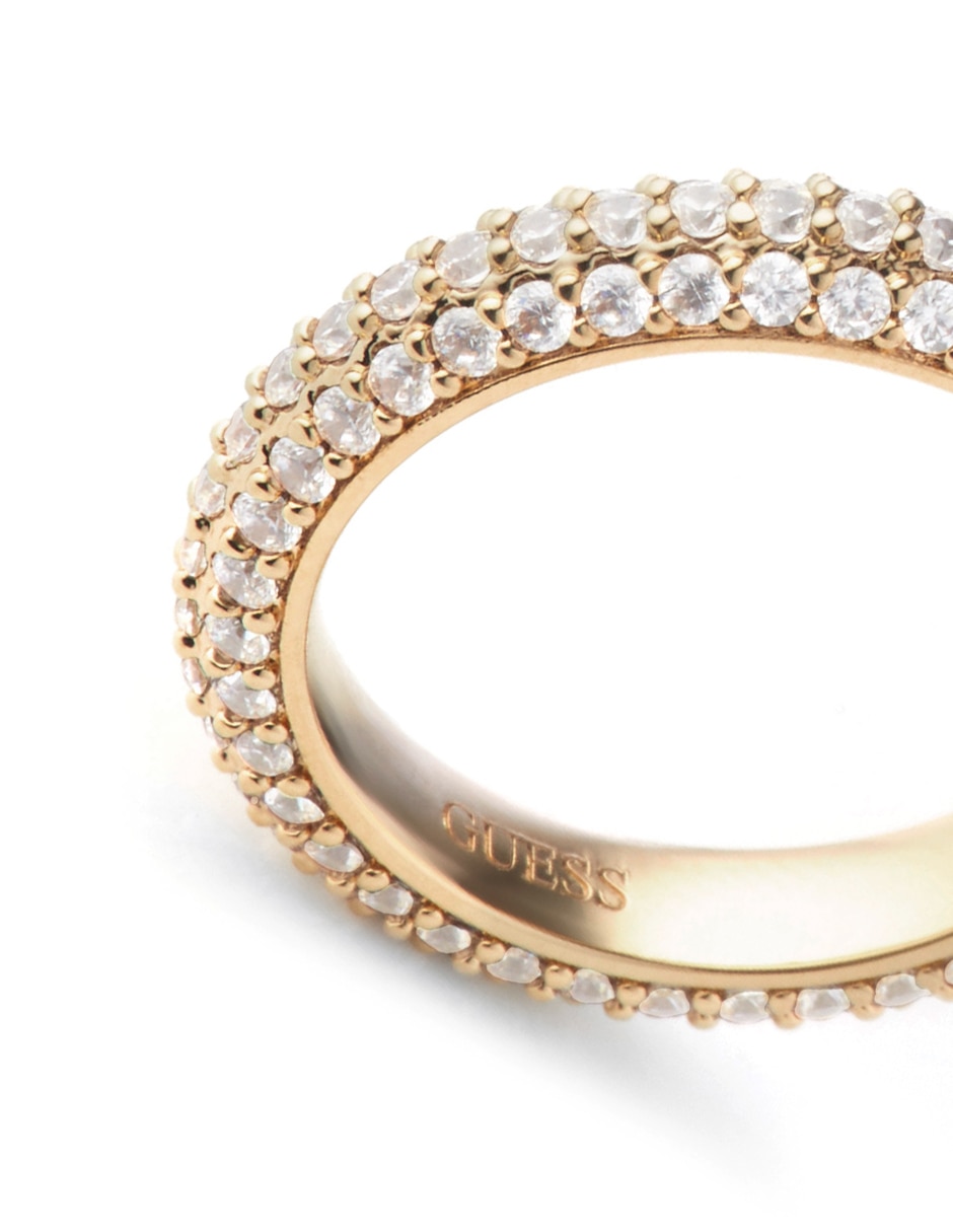 Anillo redondo Essenza circonita pavé 3