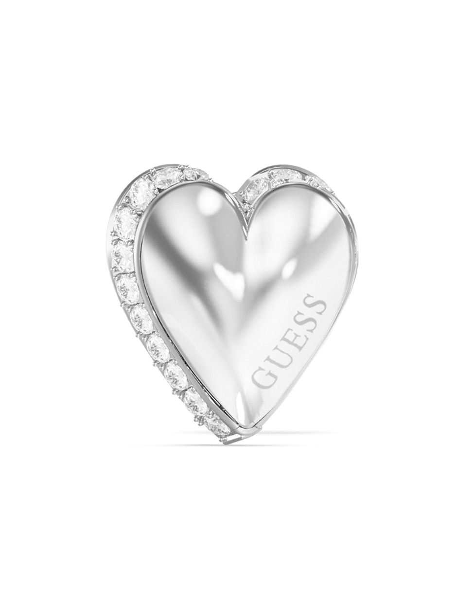 Aretes de corazón By Your Side con acabado pavé 2