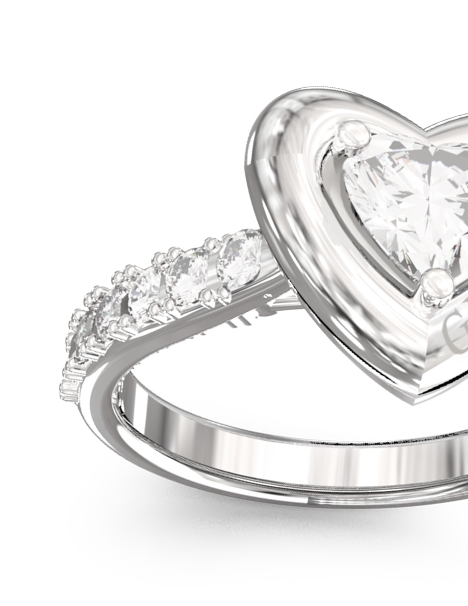 Anillo de corazón Beloved circonita pavé
