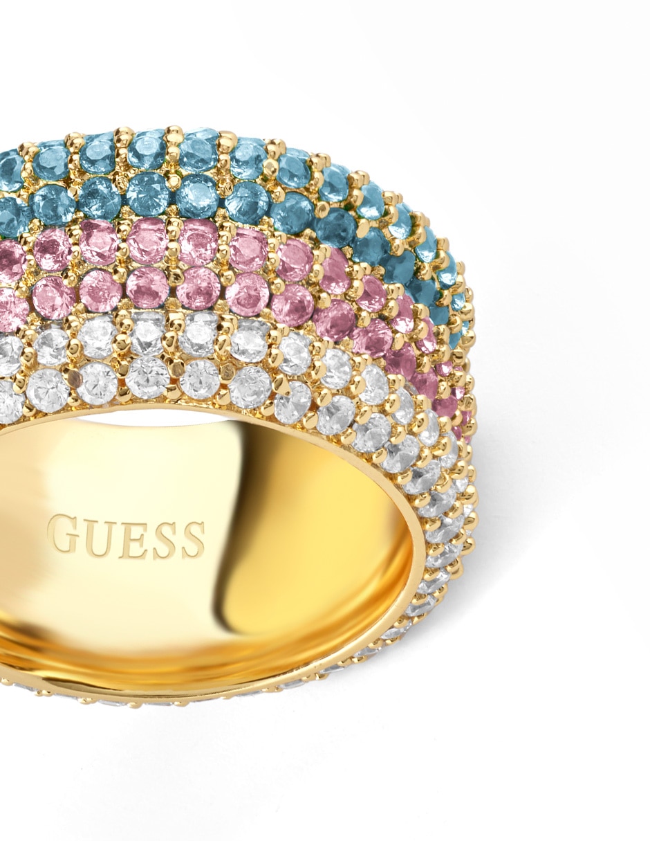 Anillo redondo Essenza circonita pavé 2