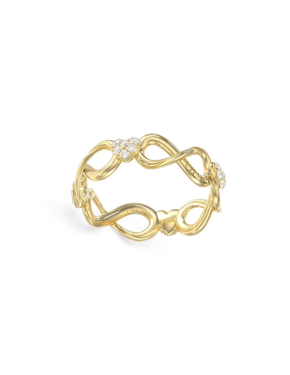 Anillo de infinito Love Bites circonita pavé
