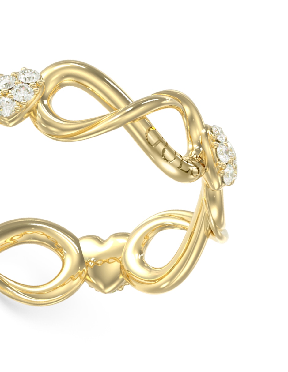 Anillo de infinito Love Bites circonita pavé