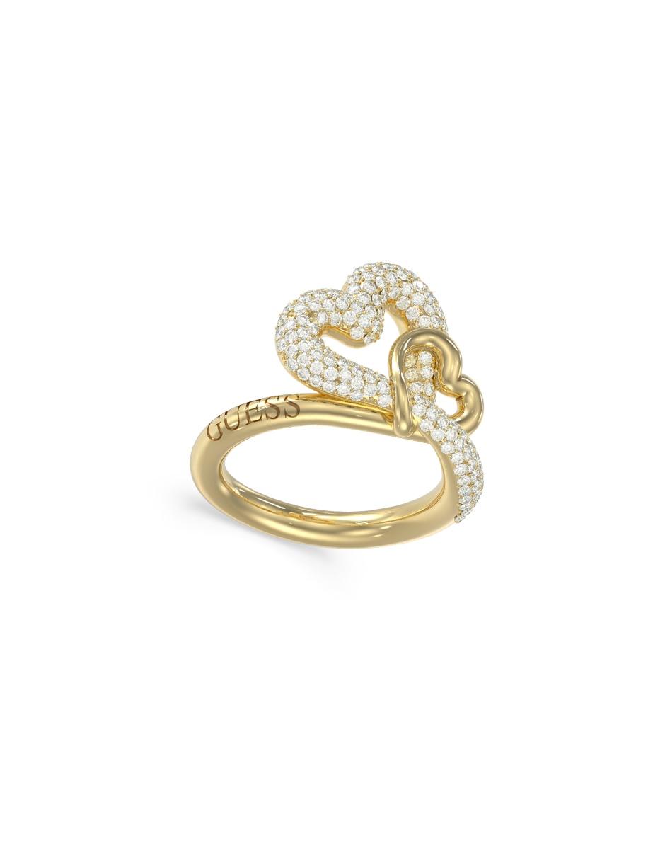 Anillo de corazón Love Bites circonita pavé