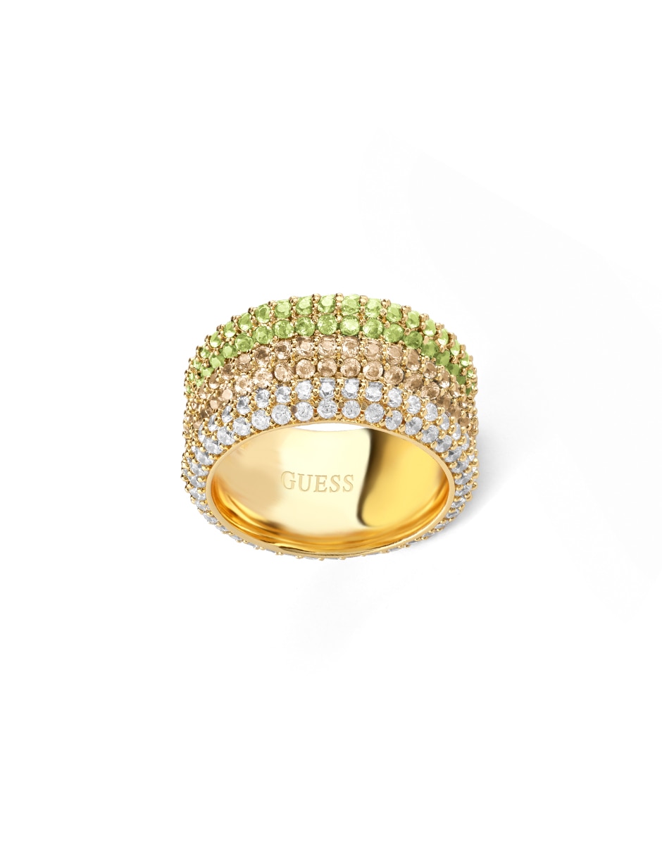 Anillo redondo Essenza circonita pavé