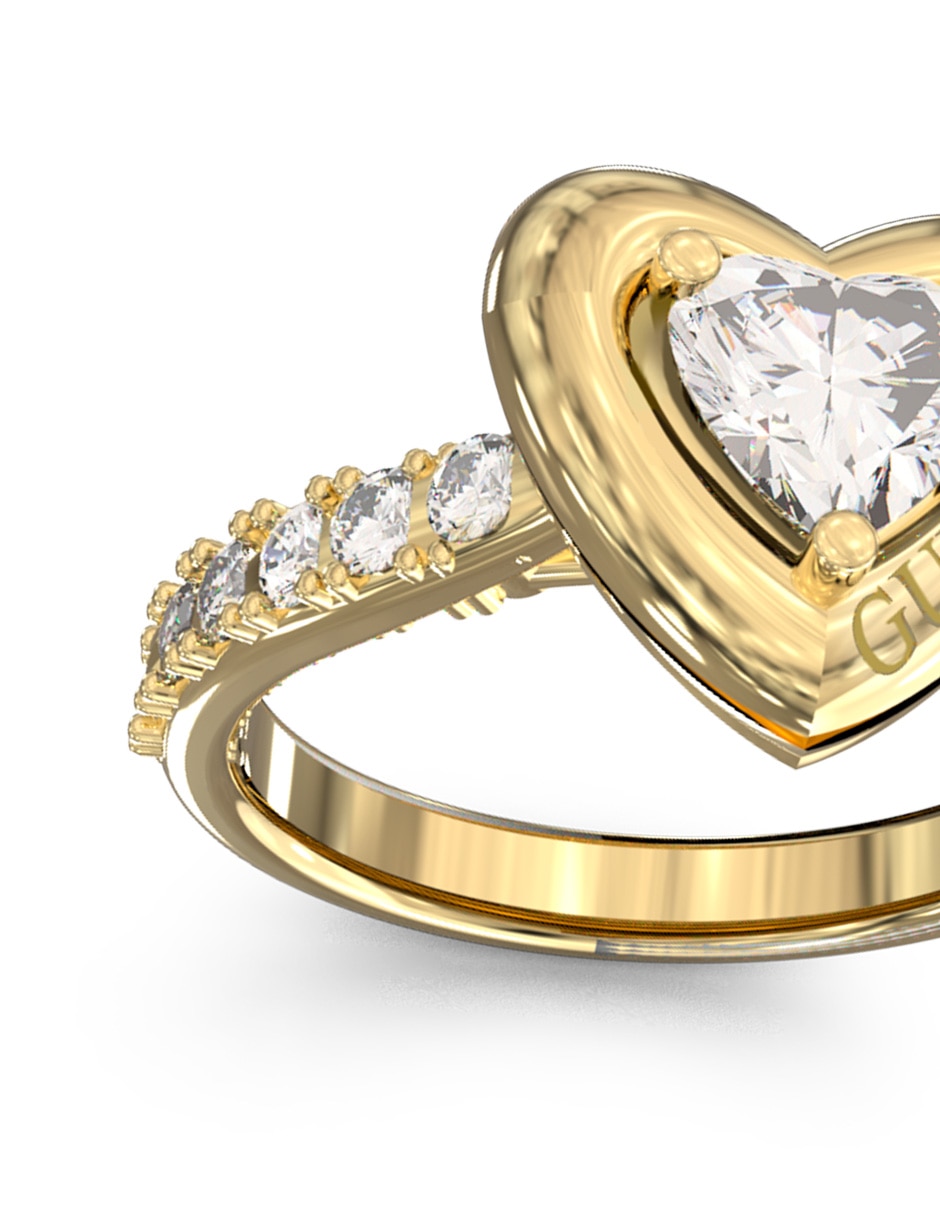 Anillo de corazón Beloved circonita pavé 3