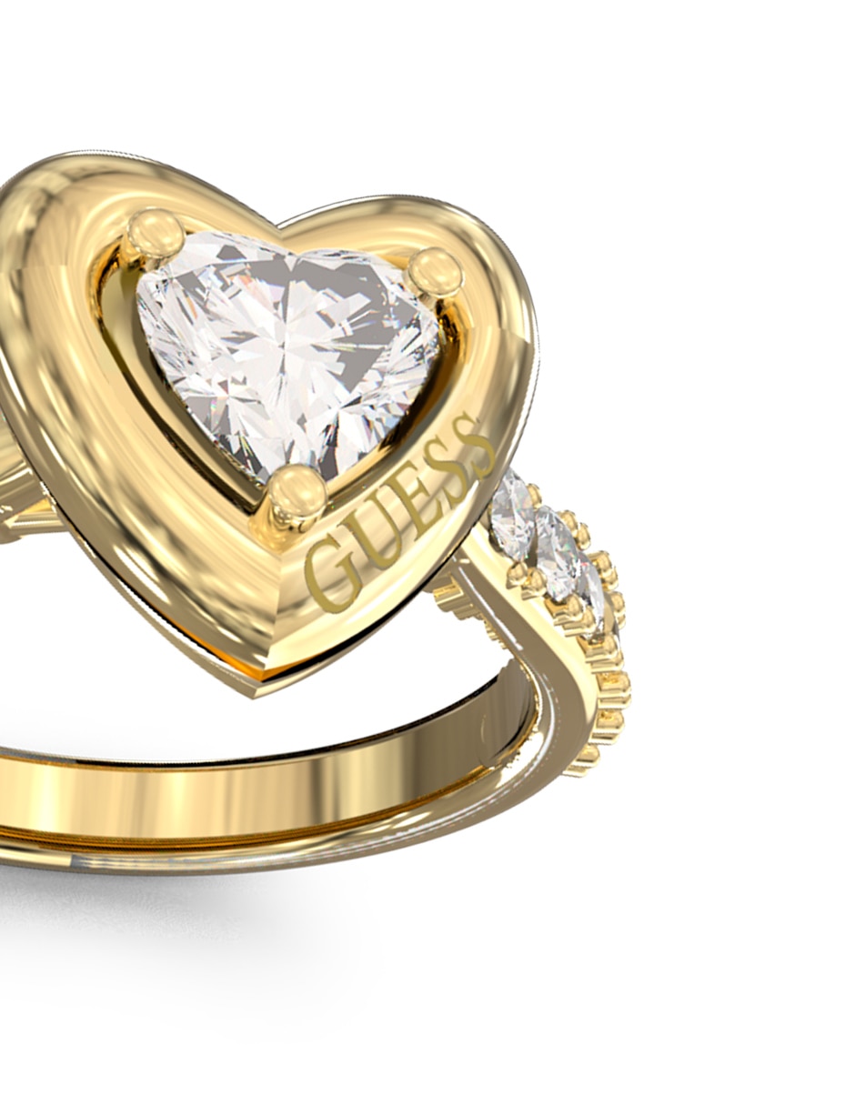 Anillo de corazón Beloved circonita pavé 2