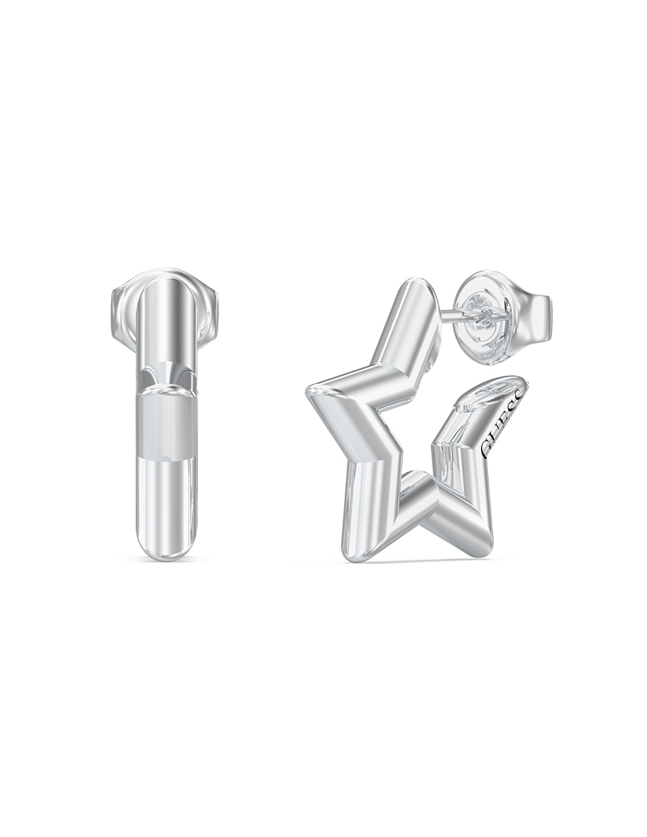 Aretes de estrella con acabado brillante Aretes de estrella con acabado brillante