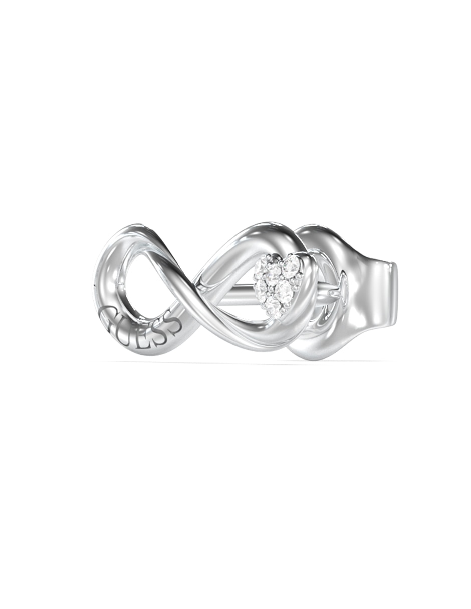 Aretes de infinito con acabado pavé 3