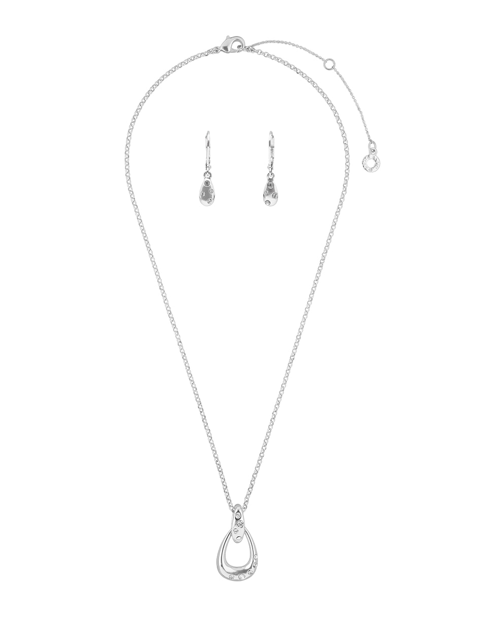 Aretes y collar de gota Full Color Boxed Sets circonita 2