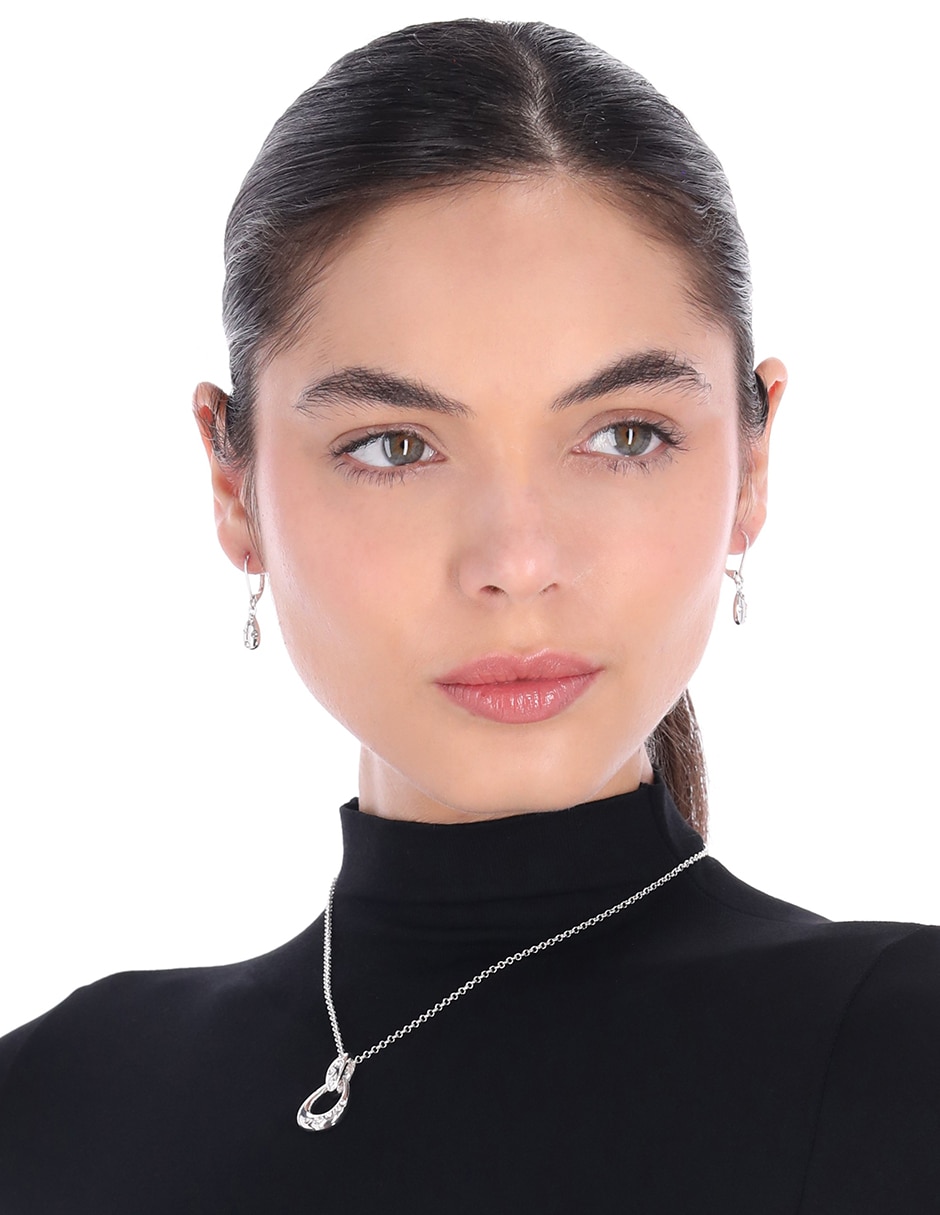 Aretes y collar de gota Full Color Boxed Sets circonita 3