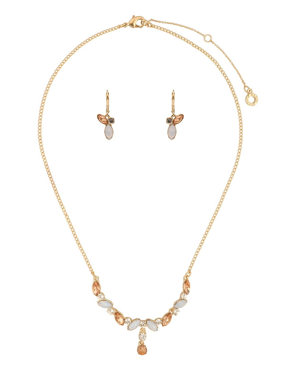 Aretes y collar circular 2