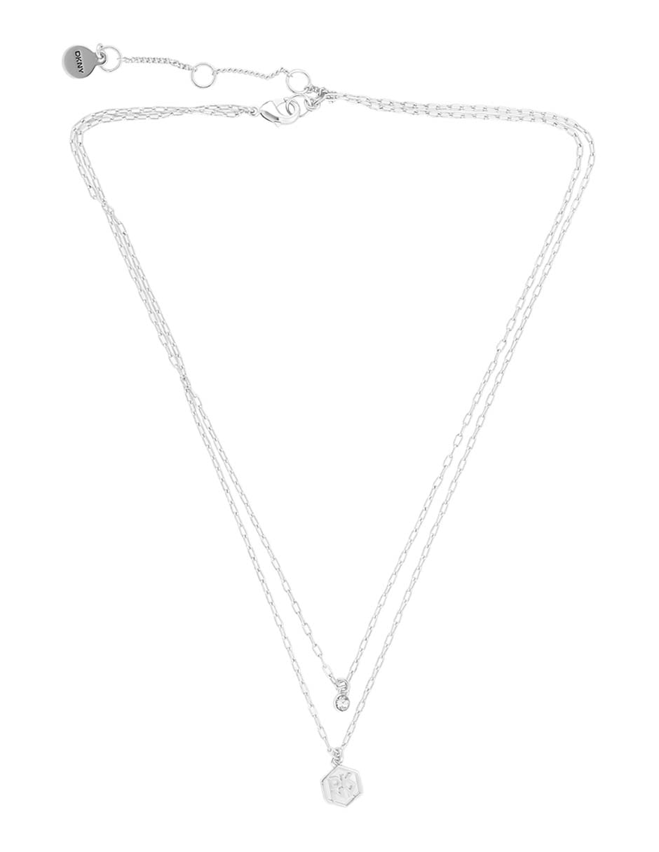 Aretes y collar hexagonal 3