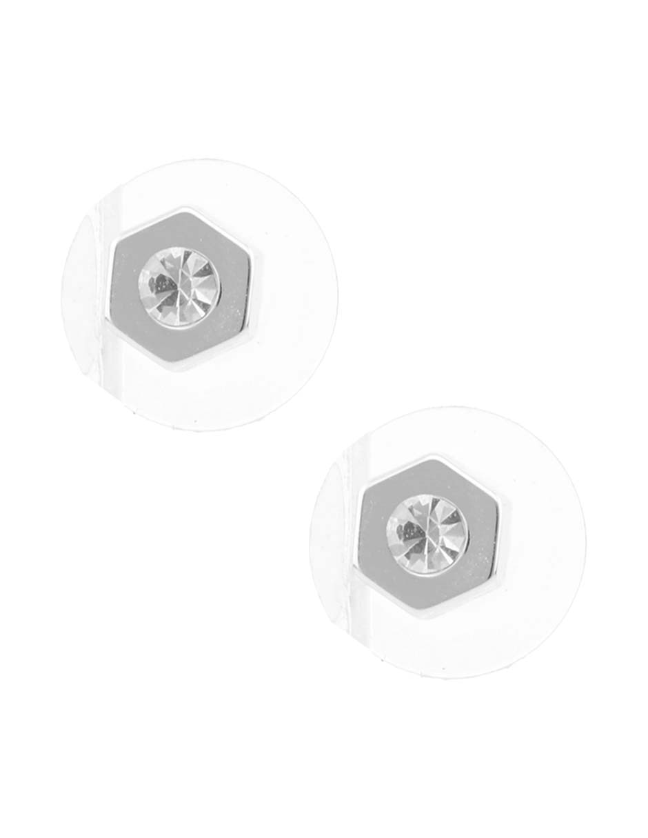 Aretes y collar hexagonal 4