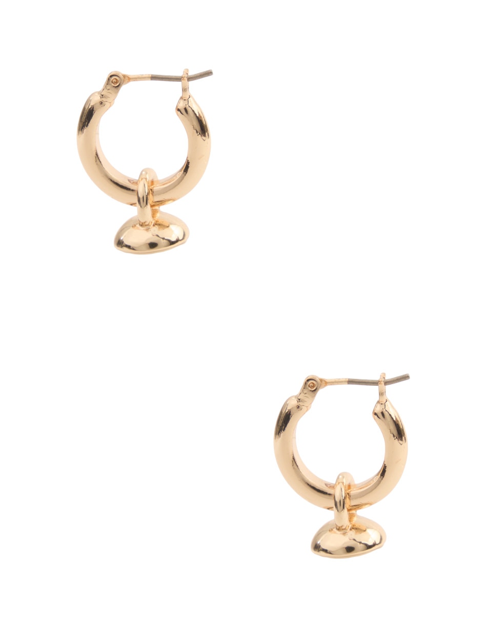 Aretes circulares con acabado pulido perla 3
