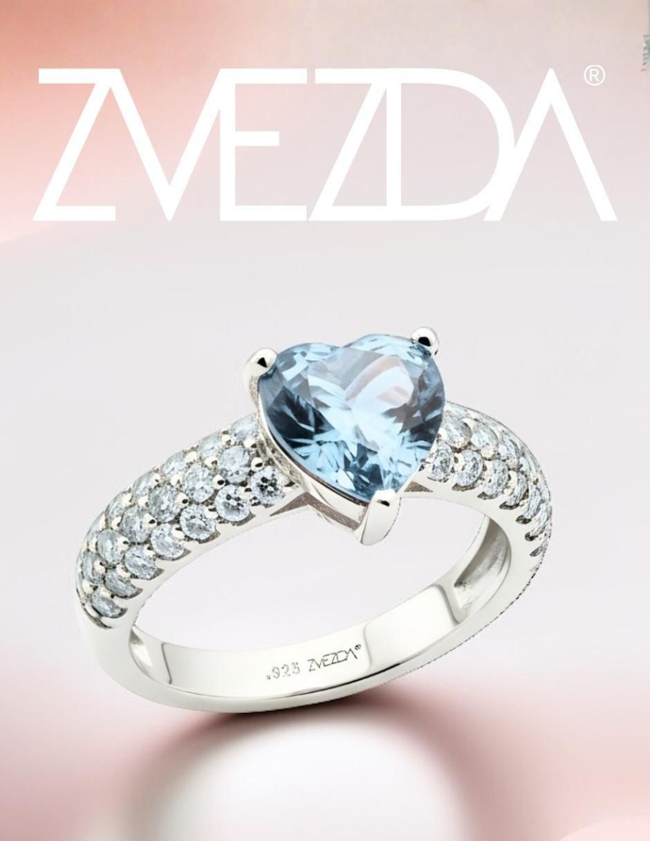 Anillo de corazón Élan P 925 de plata circonita brillante 6