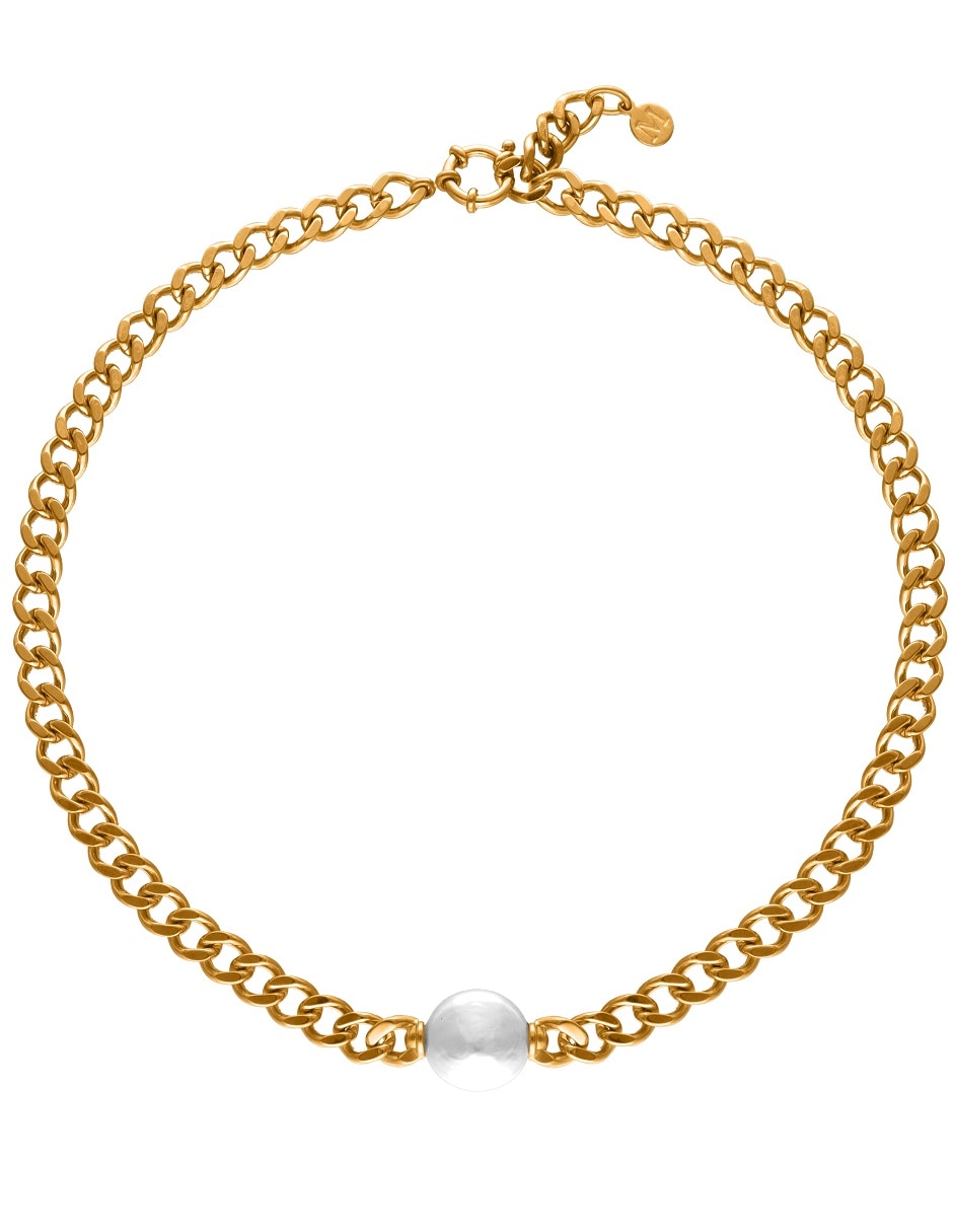 Collar circular Puffy pearls