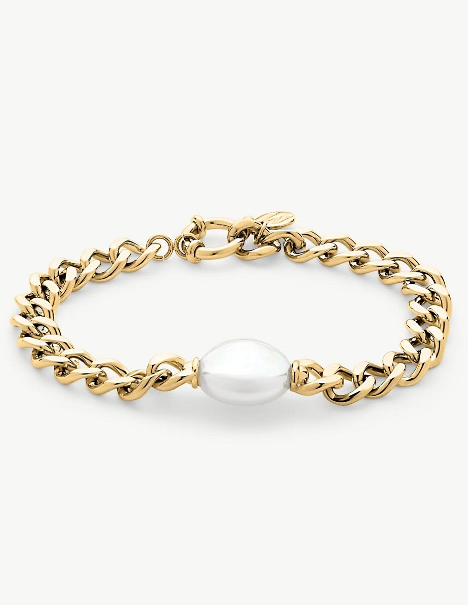 Brazalete con perla Puffy Pearls con acabado mate 2