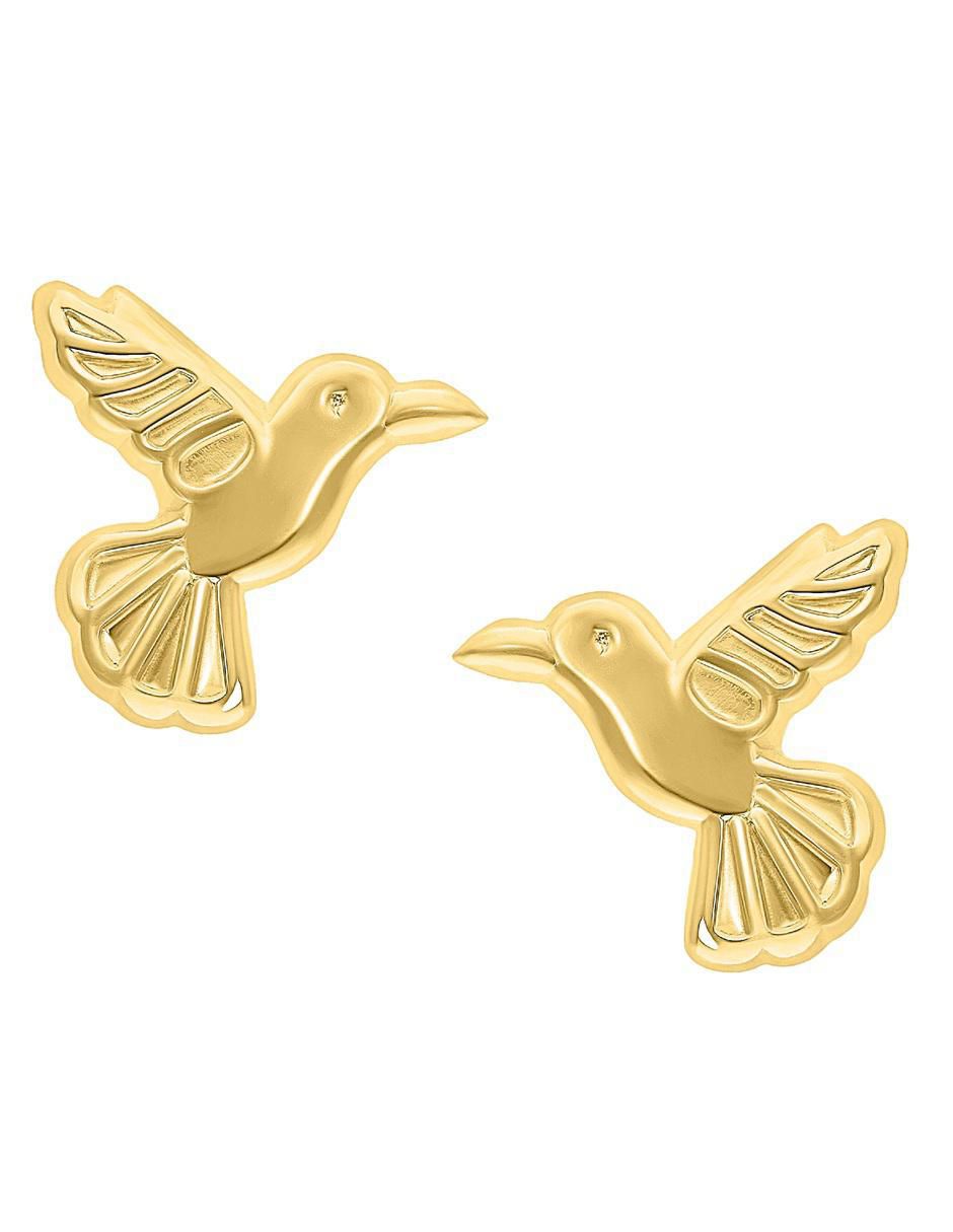 Broqueles de colibrí de oro 10 K con acabado pulido Broqueles de colibrí de oro 10 K con acabado pulido