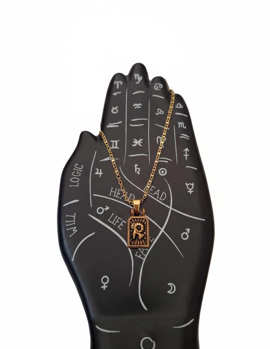 Collar con dije de signo zodiacal Constelaciones de oro laminado 10 K